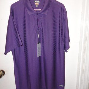 SNAKE EYES DRY -18 PERFORMANCE GOLF WEAR XXL  PURPLE   NEW WITH TAGS  XXL
